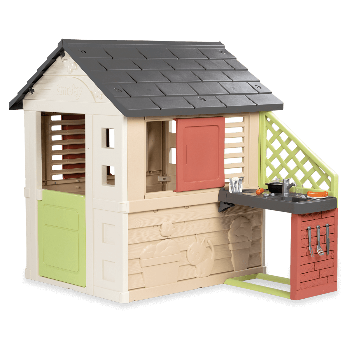 Domek Nature z kuchnią 145x110x127cm - Smoby