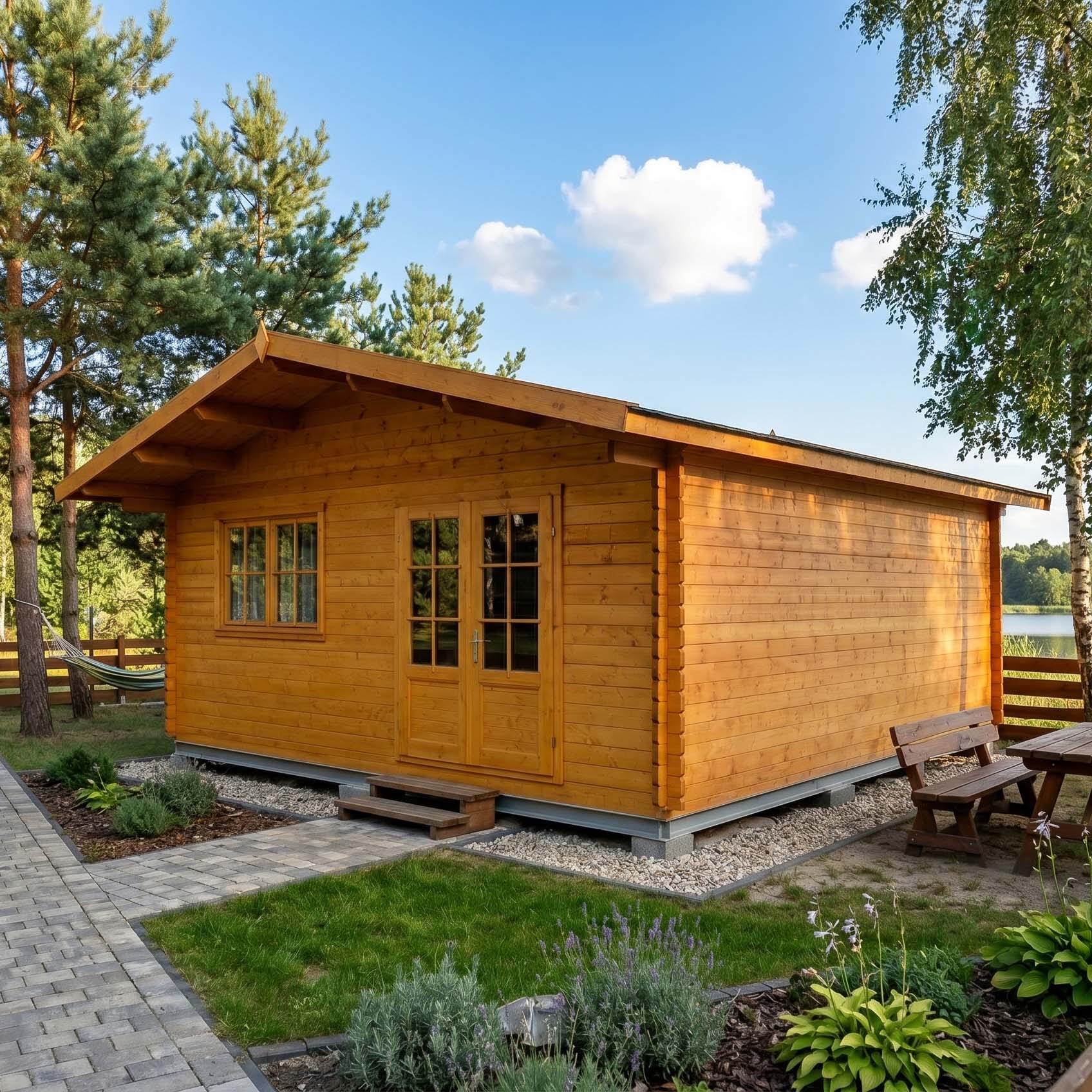 Domek całoroczny Ontar 6x6, parterowy - Nordenwood 