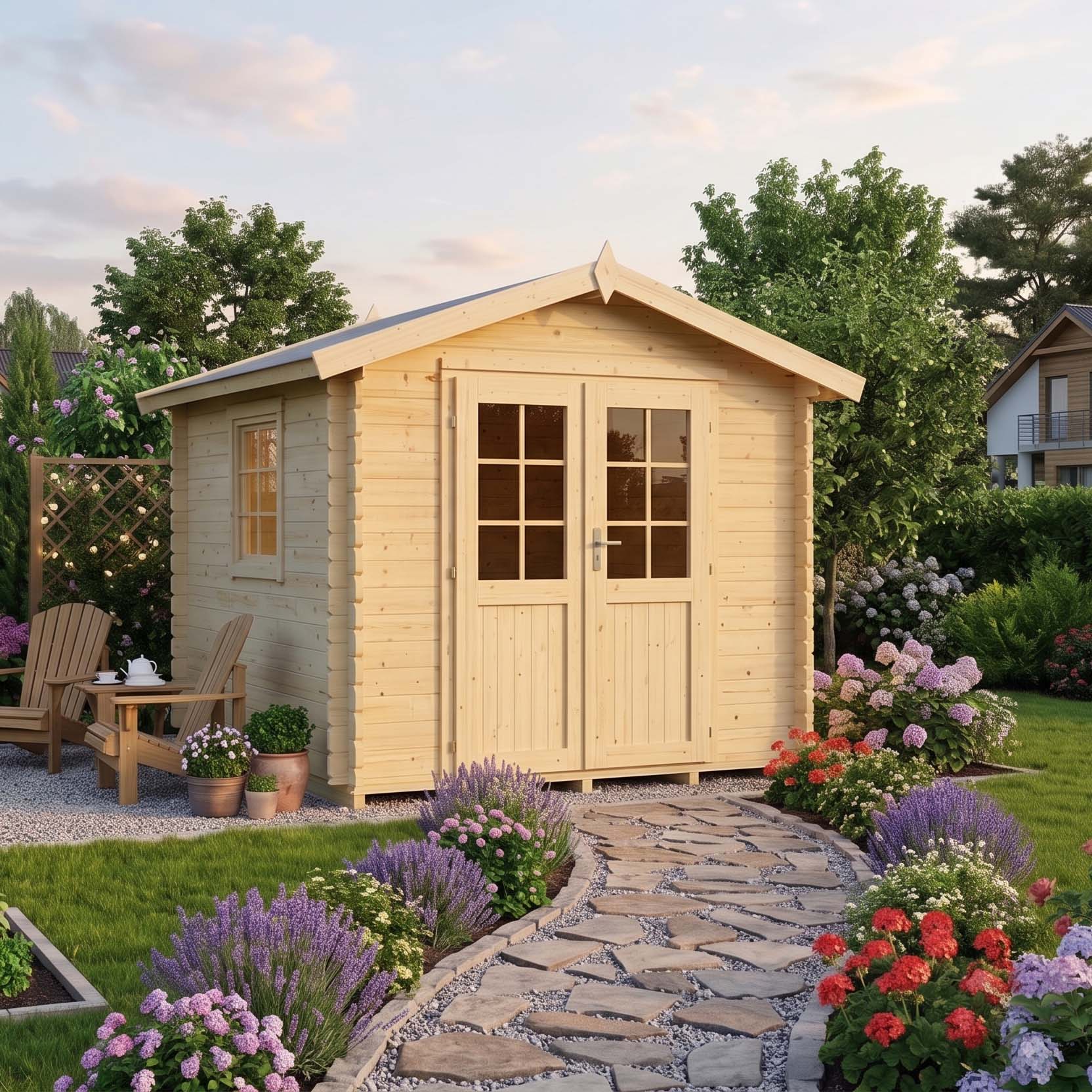 Domek drewniany TOFRA 250x250 cm - Nordenwood