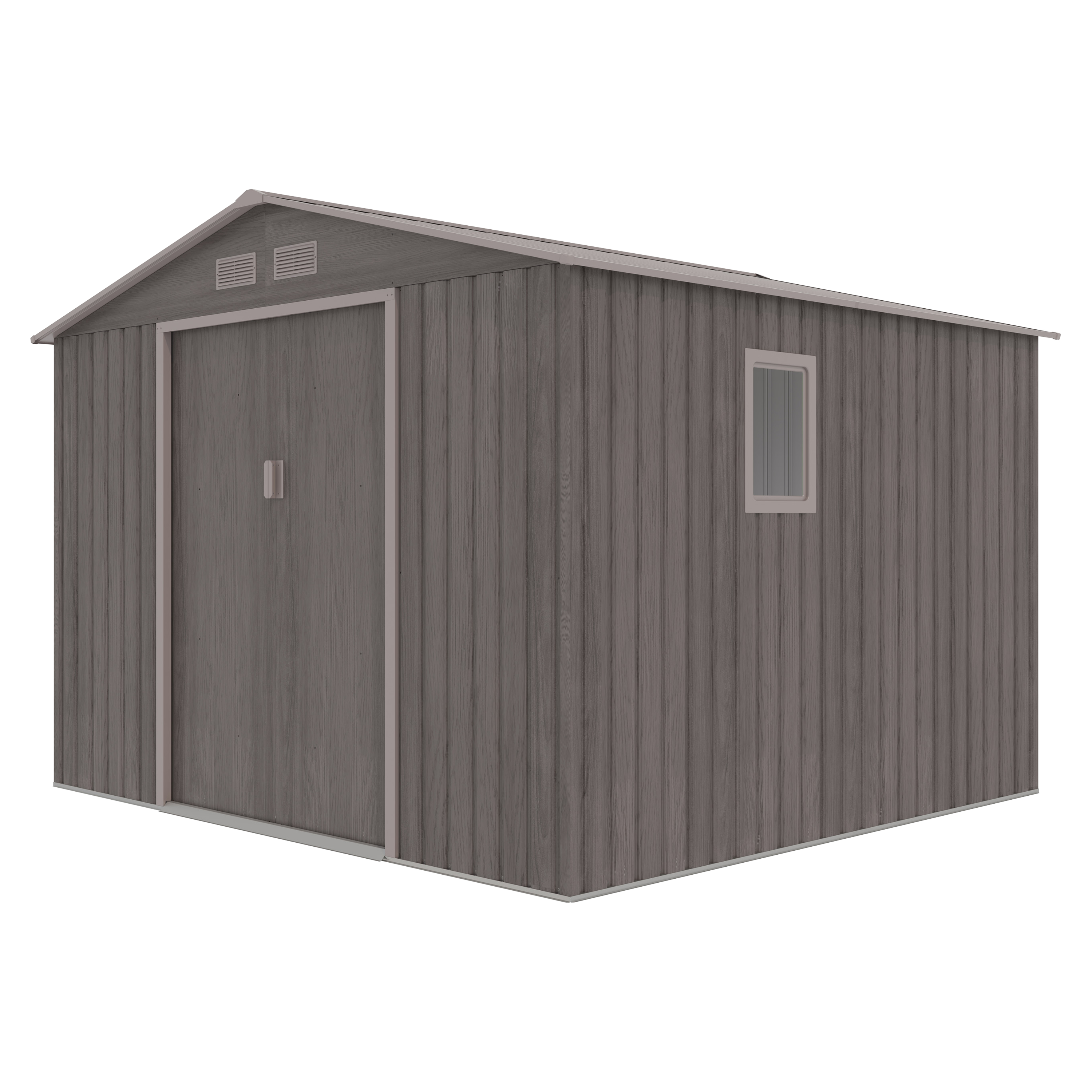 Domek narzędziowy HUDSON 277x255cm Light Wood - na białym tle 