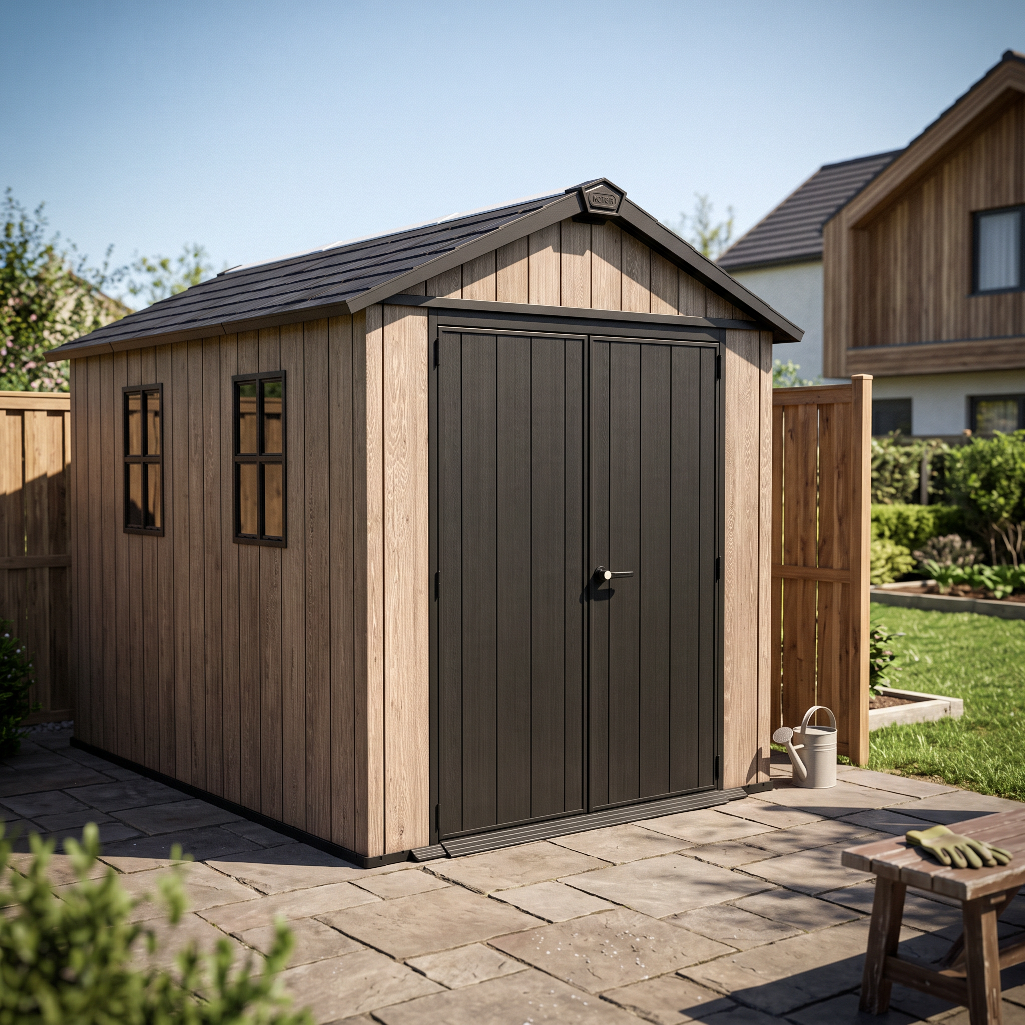 Domek narzędziowy DECO APEX 7511/1175 ASHWOOD- Keter &mdash; aranżacja