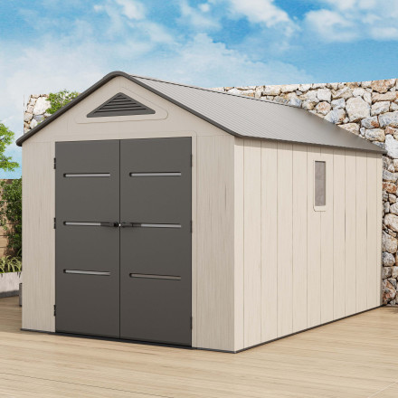 Domek narzędziowy EVEREST 250x378 cm Cold Grey - HARDMAISTER