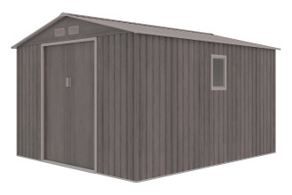 Domek narzędziowy HUDSON 277x319cm Light Wood na białym tle