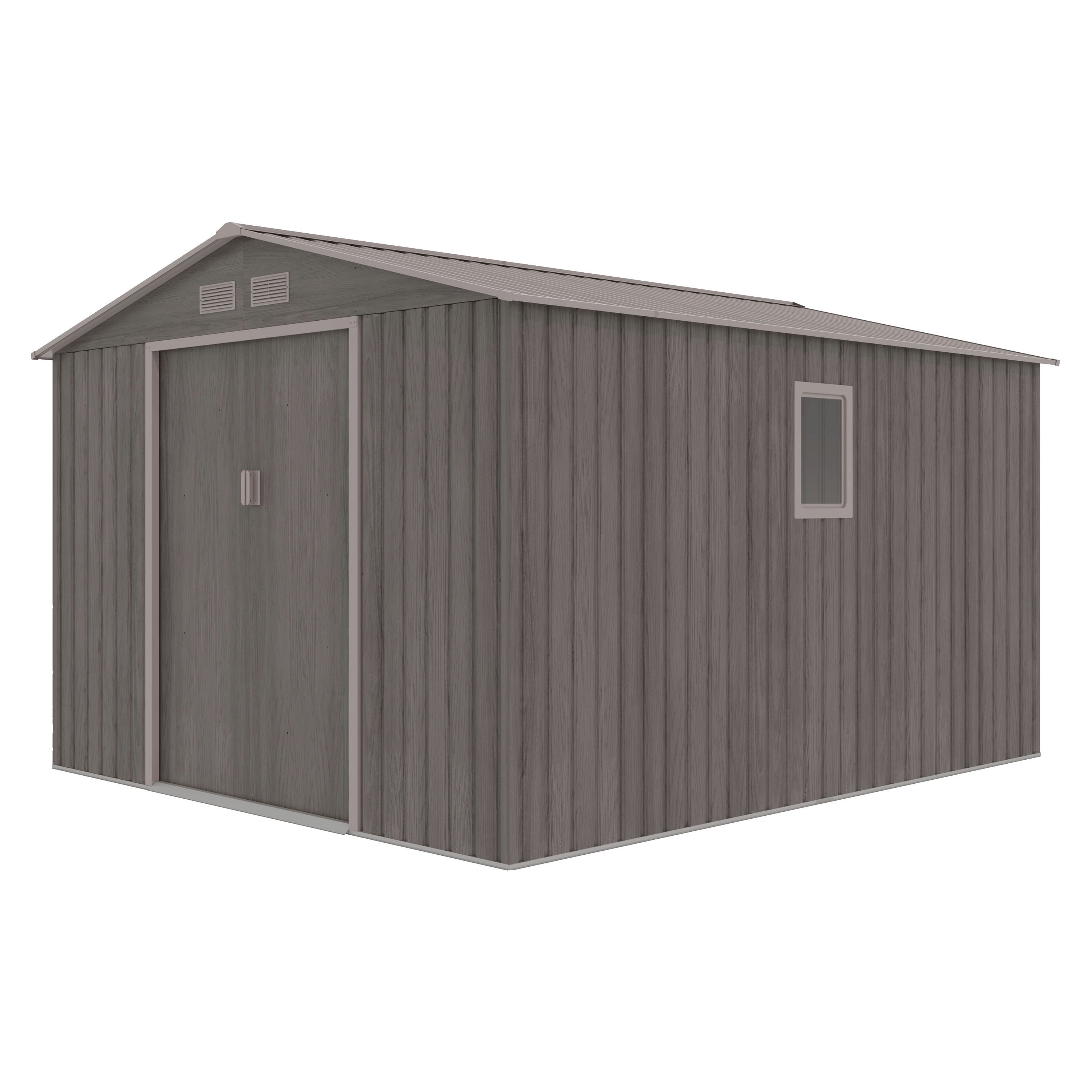 Domek narzędziowy HUDSON 277x319cm Light Wood na białym tle