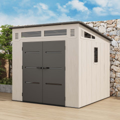 Domek ogrodowy CHESTER 8x8 Cold Grey - HARDMAISTER