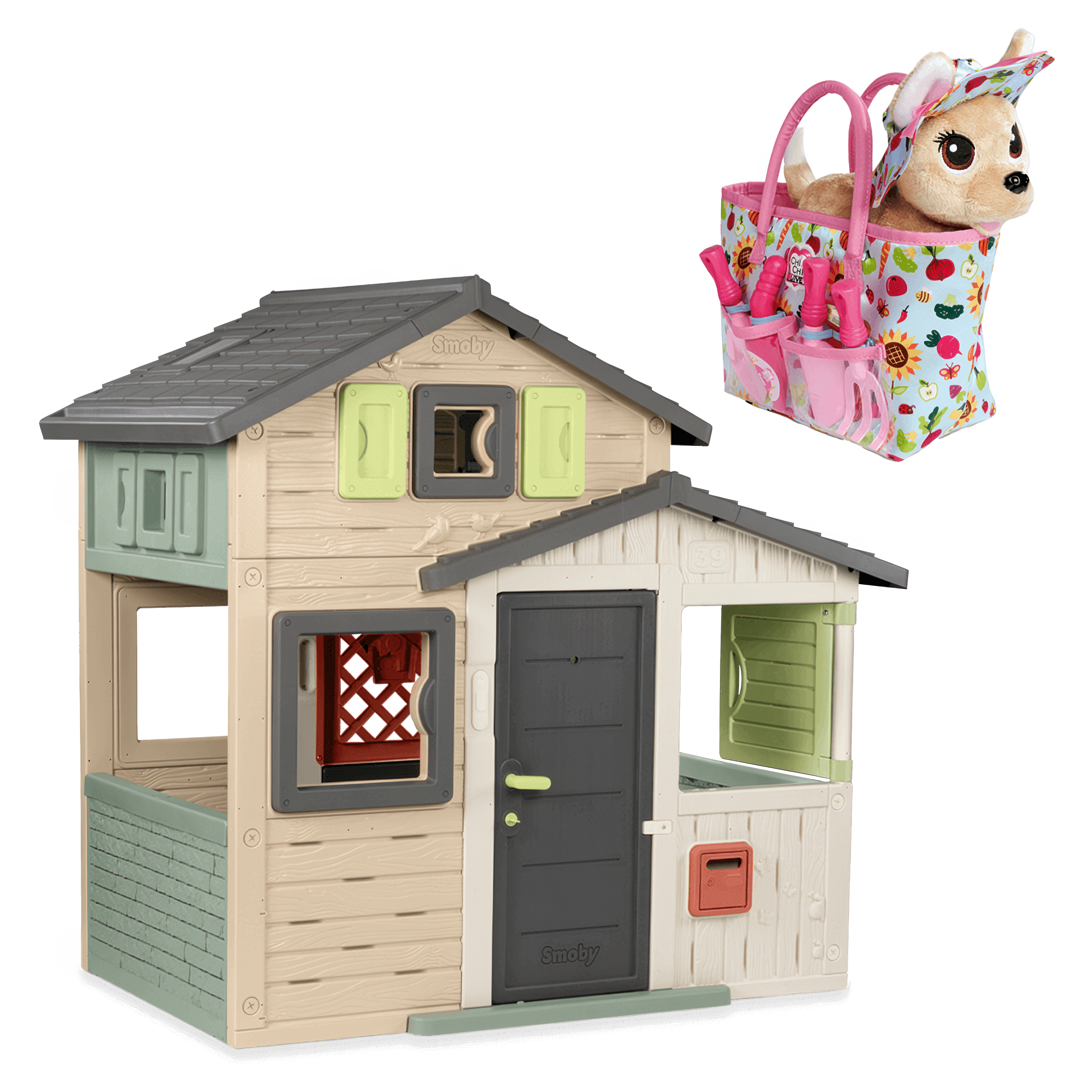 Domek dla dzieci life evo smoby z pieskiem maskotką szczęśliwa ogrodniczka