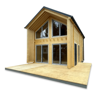 drewniany domek letniskowy dara nie malowany - Nordenwood