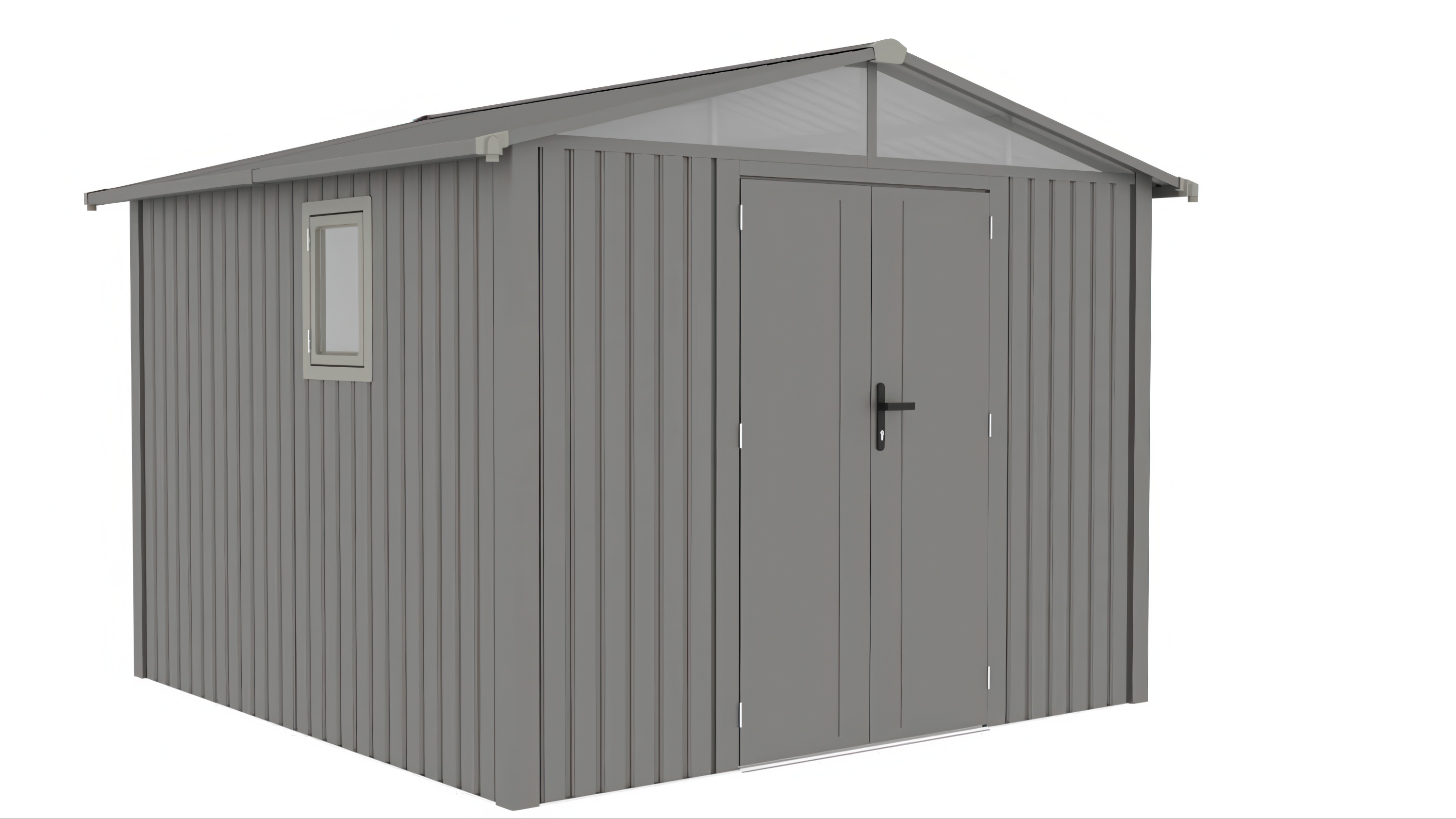 Domek narzędziowy MICHIGAN 304 x 296cm Grey Aluminium