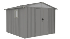 Domek narzędziowy MICHIGAN 304 x 296cm Grey Aluminium