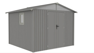 Domek narzędziowy MICHIGAN 304 x 296cm Grey Aluminium