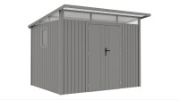Domek narzędziowy PORTLAND 289 x 253cm Grey Aluminium – Hardmaister