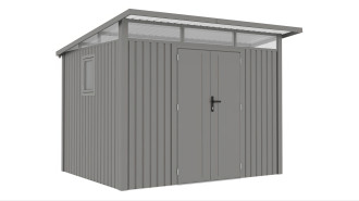 Domek narzędziowy PORTLAND 289 x 253cm Grey Aluminium