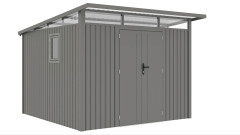 Domek narzędziowy PORTLAND 289 x 318cm Grey Aluminium
