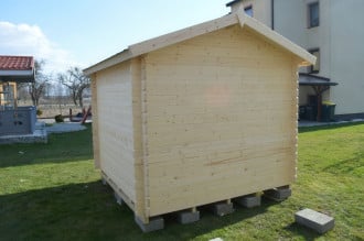 Tył domku ogrodowego tofra od nordenwood