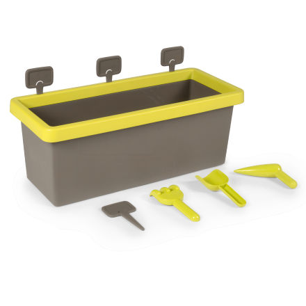 Doniczka z narzędziami i tabliczakami - Smoby