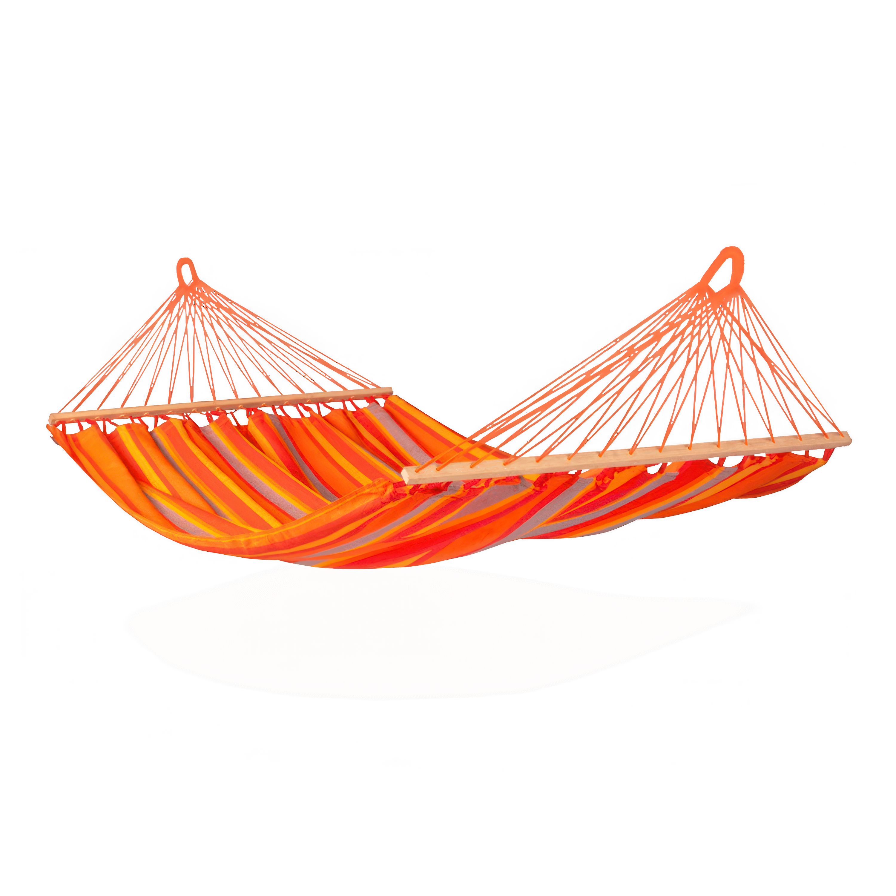 hamak ogrodowy dwuosobowy w kolorze pomarańczowym 