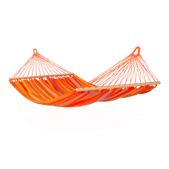 hamak ogrodowy dwuosobowy w kolorze pomarańczowym