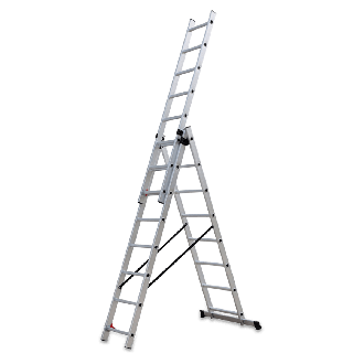 Rozłożona drabina aluminiowa 3x8 – HARDMAISTER