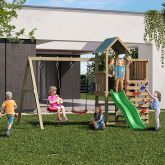 Drewniany plac zabaw dla dzieci do ogrodu CHESTER - Fungoo