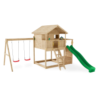 Drewniany plac zabaw z domkiem Galaxy Sunshine - Fungoo