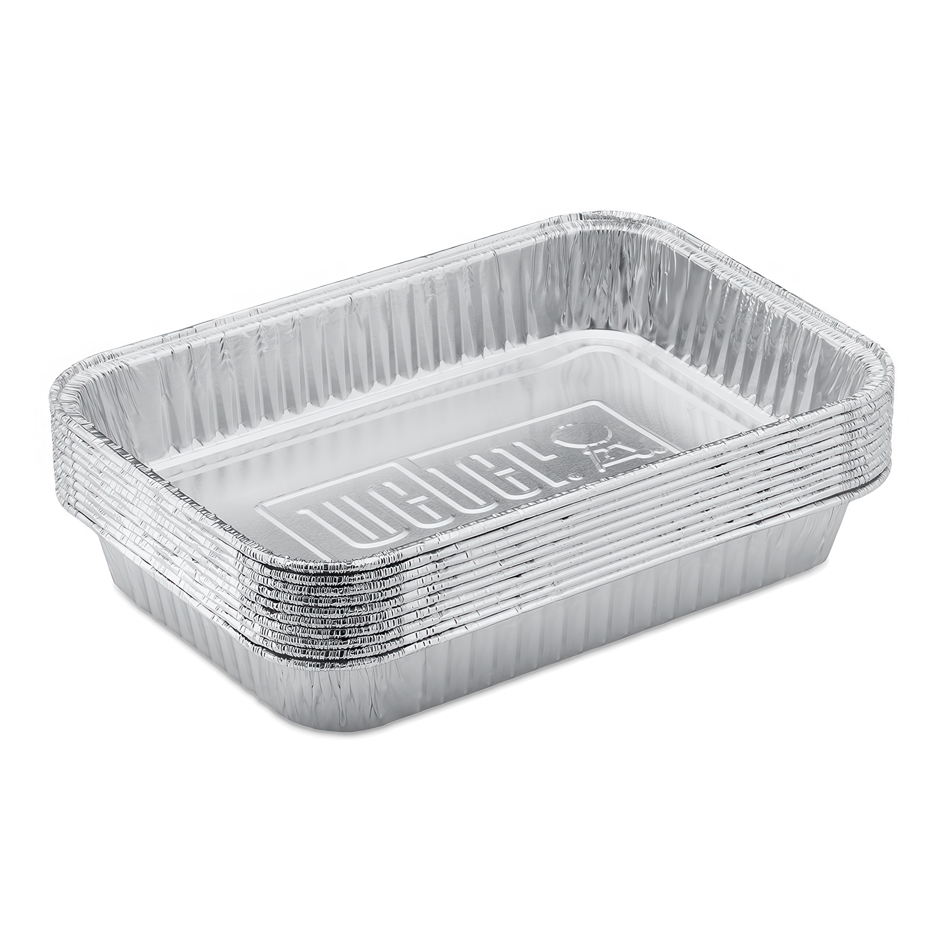 Aluminiowe tacki Weber – zestaw wielokrotnego użytku do grillowania i pieczenia.