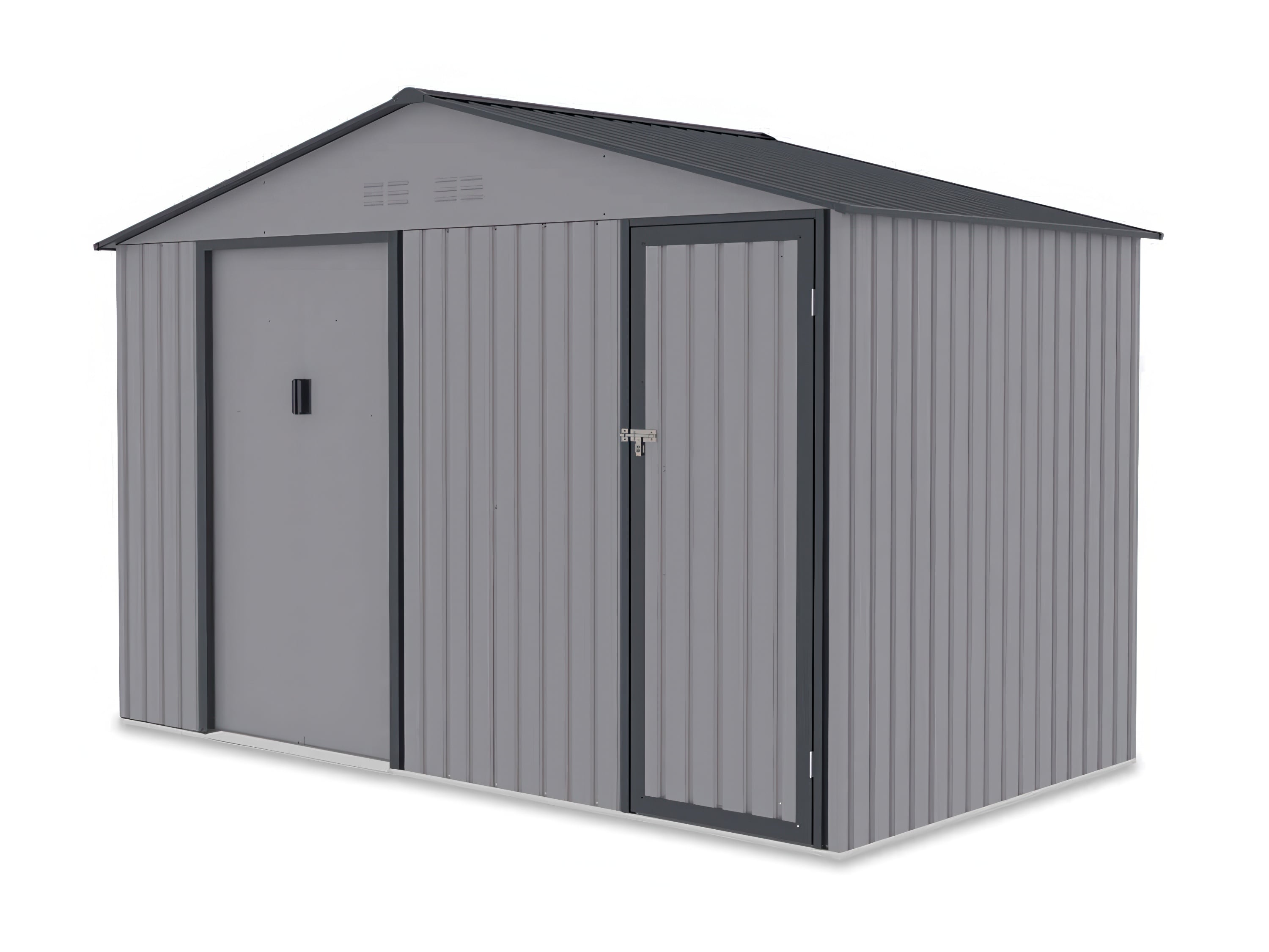 Trwały i funkcjonalny domek ogrodowy FALCON 340x194cm Light Grey od firmy Hardmaister