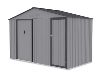 Trwały i funkcjonalny domek ogrodowy FALCON 340x194cm Light Grey od firmy Hardmaister