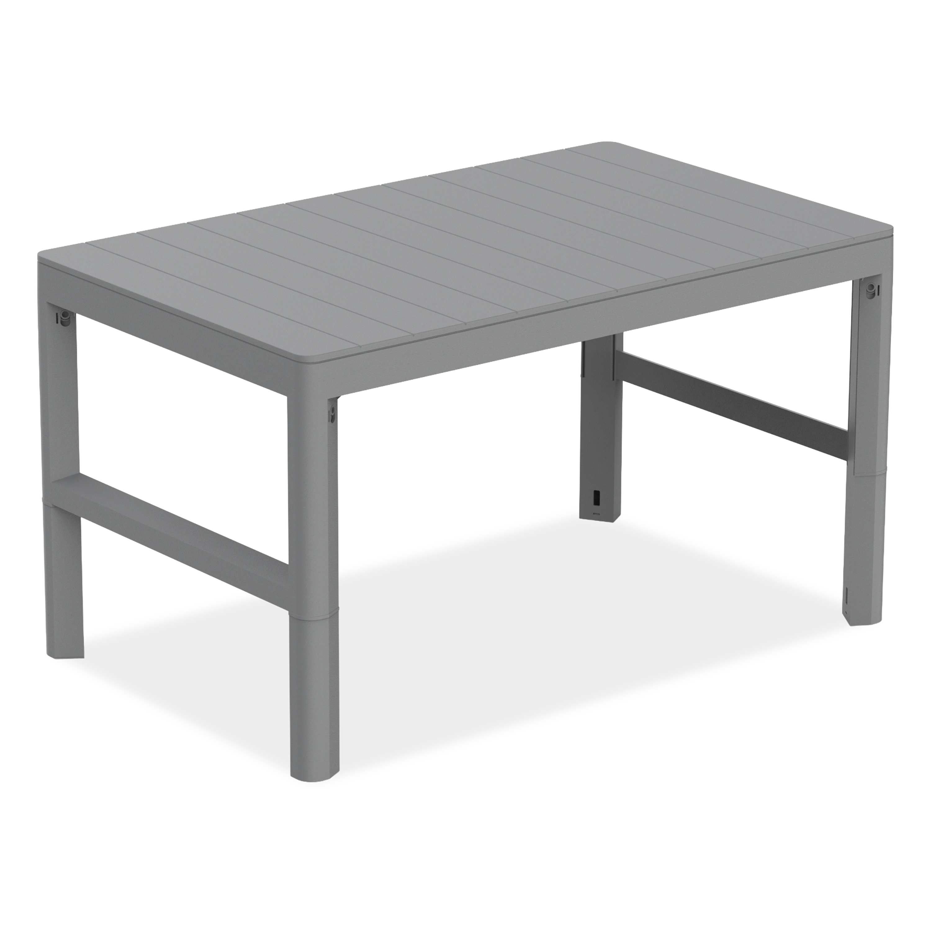 Dwupozycyjny stół LYON REZOLITH Storm grey  - Keter