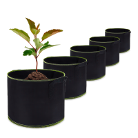 Doniczka z materiału 10L Black - komplet 5szt - CULTIVO