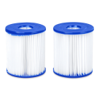 dwa wkłady filtrujące do pompy basenowej