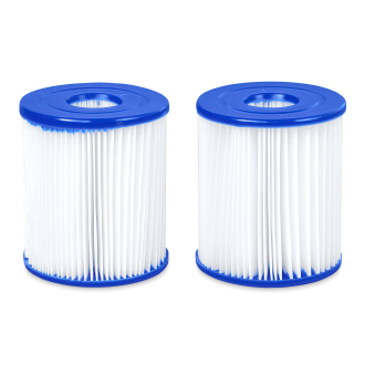 dwa wkłady filtrujące do pompy basenowej