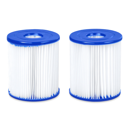 dwa wkłady filtrujące do pompy basenowej