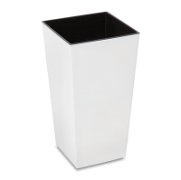 Doniczka FINEZJA 25x25cm biała - LAMELA