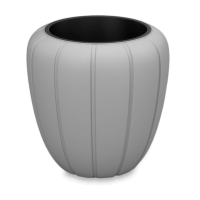 Ozdobna doniczka GAJA 40x43cm szara - LAMELA