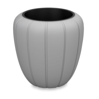 Ozdobna doniczka GAJA 40x43cm szara - LAMELA