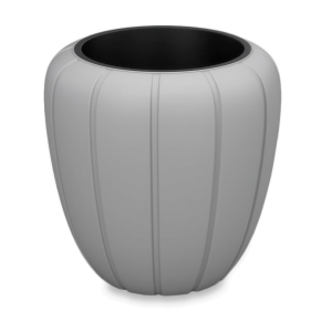Ozdobna doniczka GAJA 40x43cm szara - LAMELA