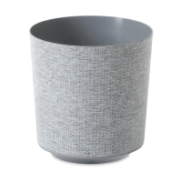 Ozdobna donica GAMA 25cm textil szara - LAMELA