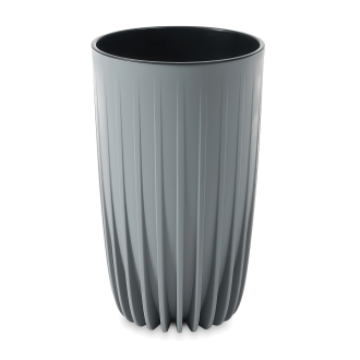 Wysoka donica ogrodowa MIRA ECO wood 30cm szara - LAMELA