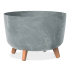 betonowa doniczka na nóżkach