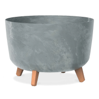 Doniczka na nóżkach Gracia Beton Effect 39x39x27cm beton - PROSPERPLAST
