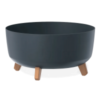 Doniczka na nóżkach Gracia Low 38x38x19cm antracytowa - PROSPERPLAST