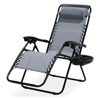 Leżak ogrodowy składany LAGUNA Light grey - Focus Garden