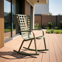 Fotel bujany Nardi FOLIO ROCKING Agave — aranżacja