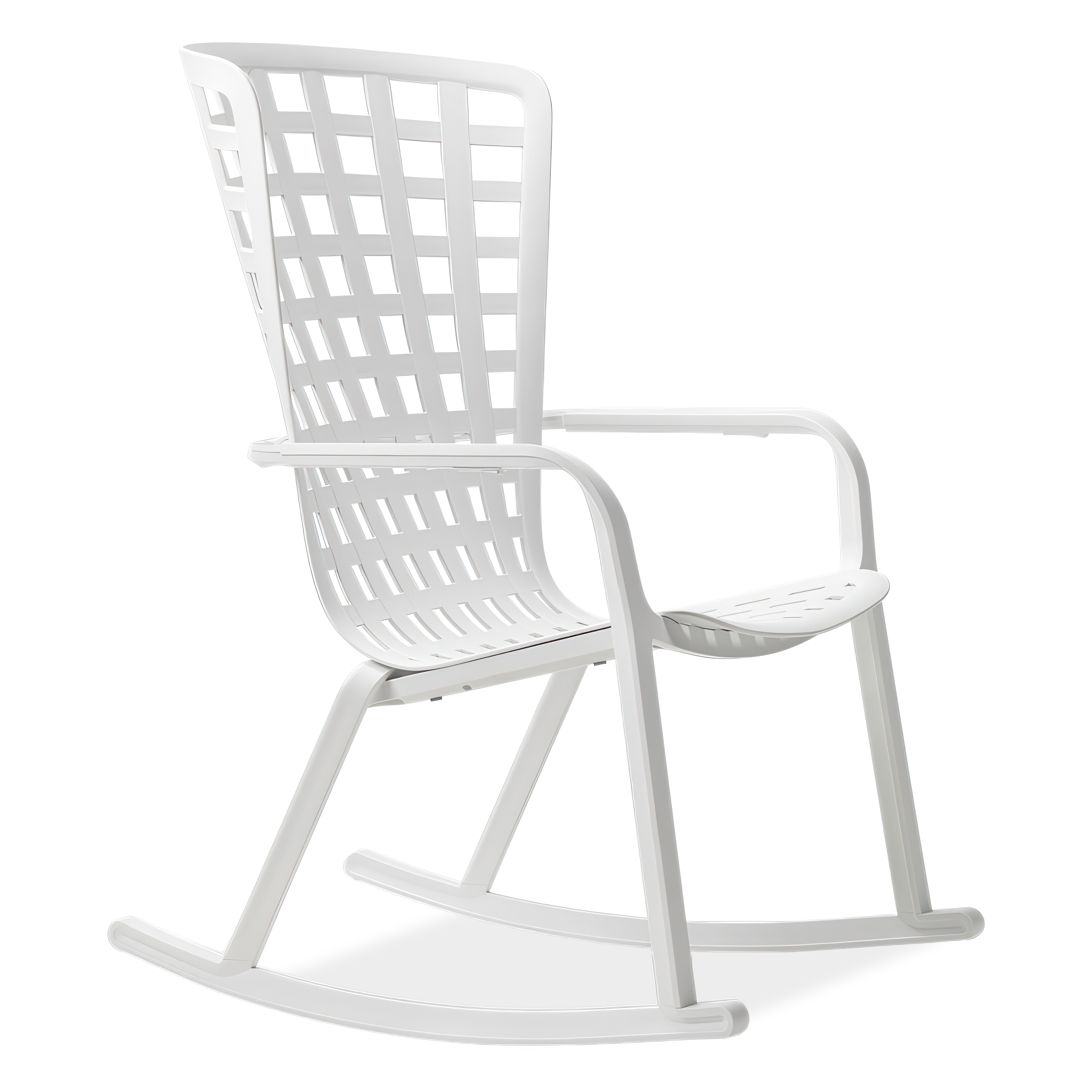Fotel bujany Nardi FOLIO ROCKING Bianco