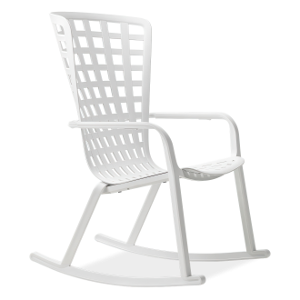 Fotel bujany Nardi FOLIO ROCKING Bianco