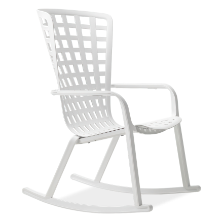Fotel bujany Nardi FOLIO ROCKING Bianco