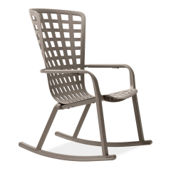 Fotel bujany Nardi FOLIO ROCKING Tortora