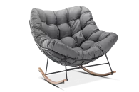 Fotel bujany RONDA Dark Grey - Bj&oslash;rkka