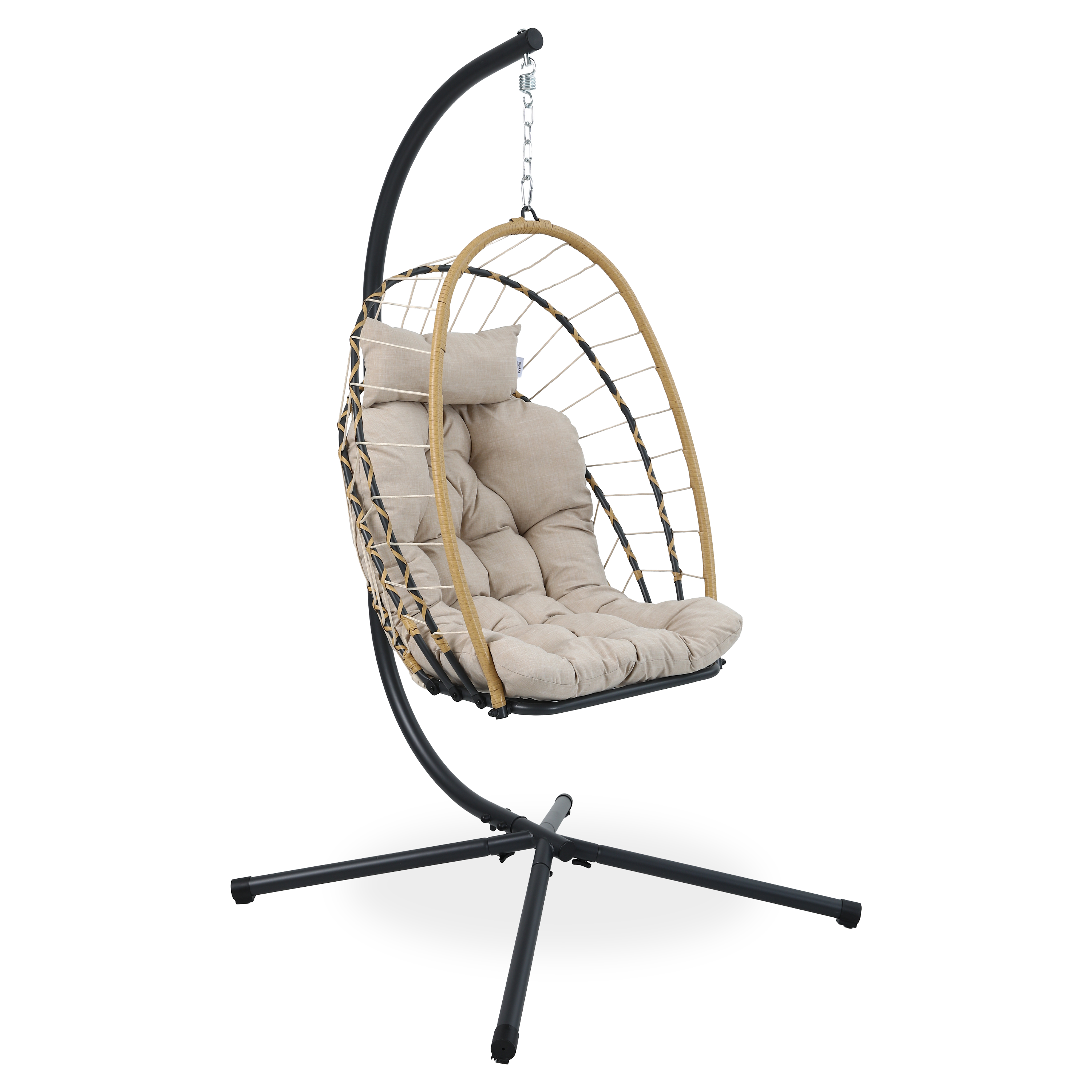 Fotel wiszący MILOS Beige - Bjørkka