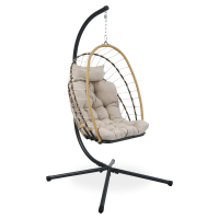 Fotel wiszący MILOS Beige - Bjørkka